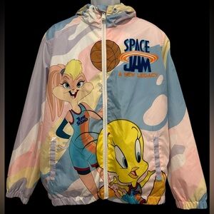 Members Only Space Jam Windbreaker A New Legacy MWL260122 Millenial Adult Size L